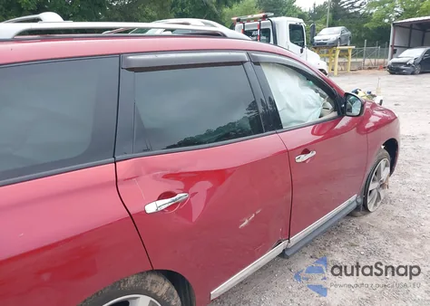 2014 Nissan Pathfinder Platinum z USA, uszkodzony, nr VIN 5N1AR2MN0EC680754